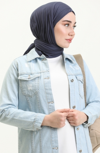 Düğmeli Kot Ceket Gri 6009