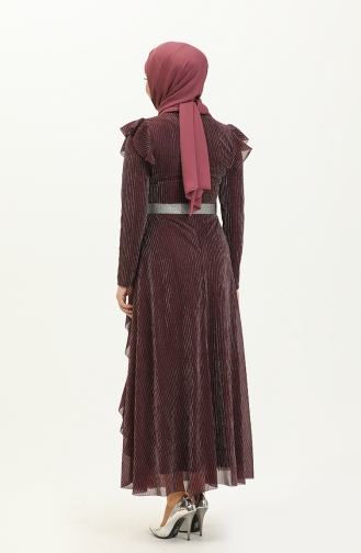Zwetschge Hijab-Abendkleider 13223