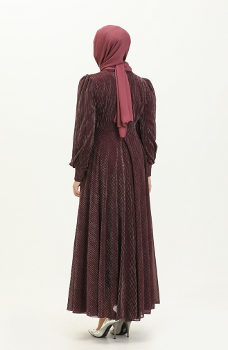Zwetschge Hijab-Abendkleider 13366
