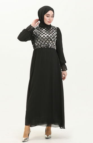 Habillé Hijab Noir 13717