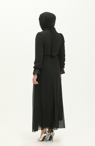 Habillé Hijab Noir 13717