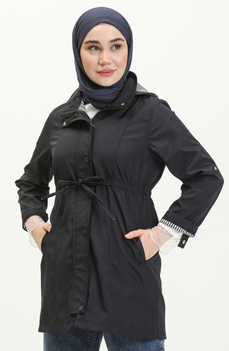 Navy Blue Trench Coats Models 9003-05