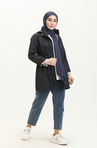 Navy Blue Trench Coats Models 9003-05