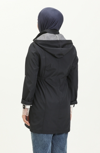 Navy Blue Trench Coats Models 9003-05