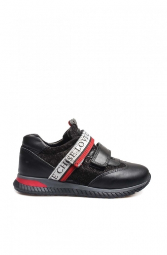  Children`s Shoes 006XA1020.Siyah Gümüş