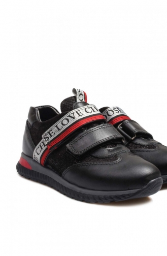  Children`s Shoes 006XA1020.Siyah Gümüş