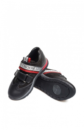  Children`s Shoes 006XA1020.Siyah Gümüş