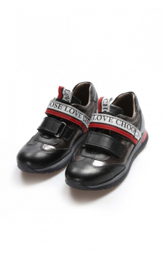  Children`s Shoes 006XA1030.Siyah Gümüş