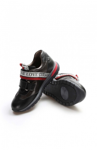  Children`s Shoes 006XA1030.Siyah Gümüş
