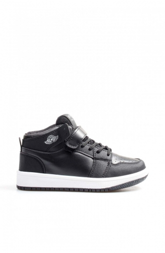 Unisex Çocuk Sneaker Ayakkabı 500Fa8070 Siyah Beyaz