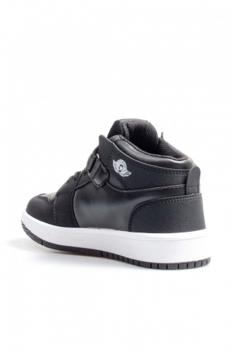 Unisex Çocuk Sneaker Ayakkabı 500Fa8070 Siyah Beyaz