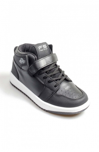 Unisex Çocuk Sneaker Ayakkabı 500Fa8070 Siyah Beyaz