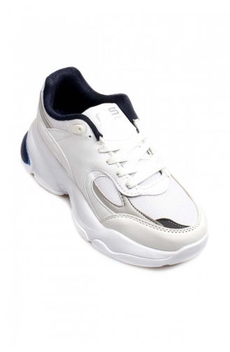 Kadın Sneaker Ayakkabı 500Za7190 Beyaz Lacivert