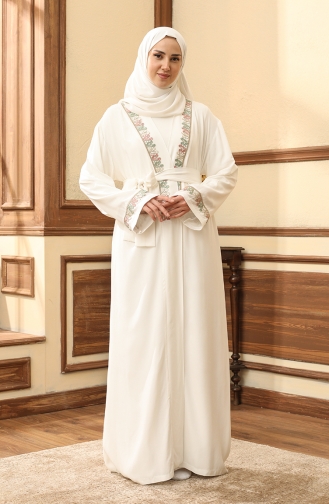 Robe de Prière Ecru 228413-02