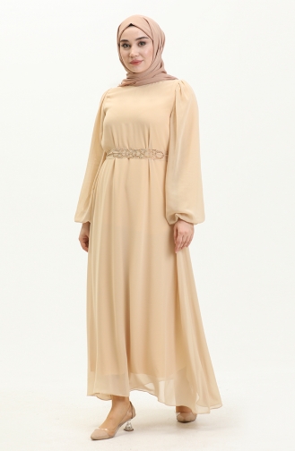 Gold Hijab-Abendkleider 13604