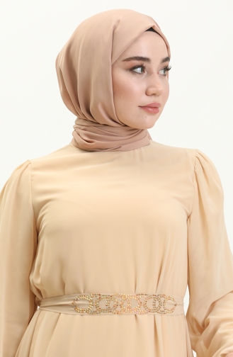 Gold Hijab-Abendkleider 13604