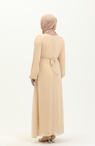 Gold Hijab-Abendkleider 13604