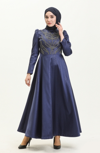 Habillé Hijab Indigo 13673