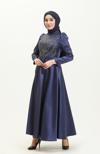 Habillé Hijab Indigo 13673