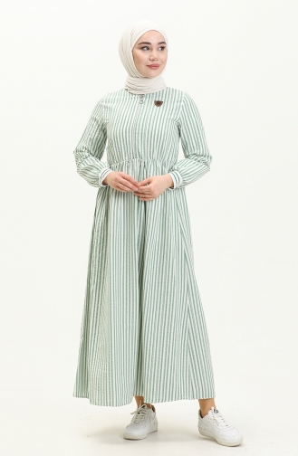 Mint Green Hijab Dress 13408