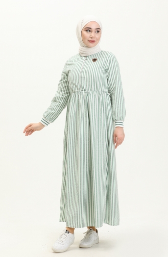 Minzengrün Hijab Kleider 13408