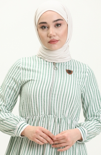 Mint Green Hijab Dress 13408