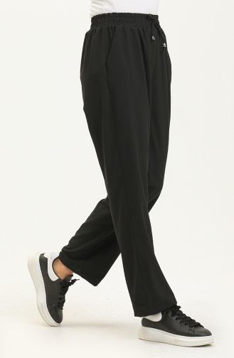 Pantalon Large Avec Poche 6103A-03 Noir 6103A-03