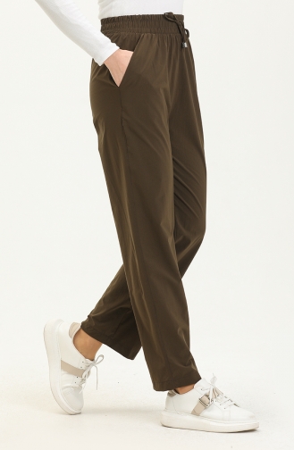  Wide Leg Pocketed Pants 6141-05 Khaki 6141-05