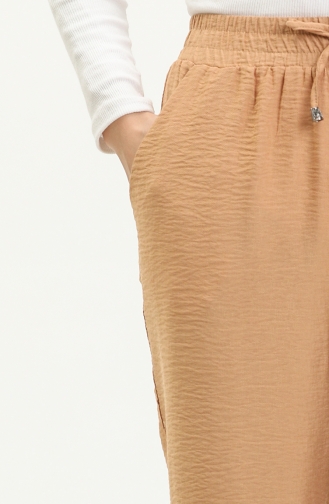  Wide Leg Pocketed Pants 6141-10 Camel 6141-10