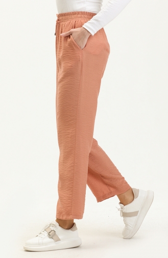  Wide Leg Pocketed Pants 6141-11 Salmon 6141-11