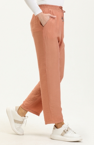  Wide Leg Pocketed Pants 6141-11 Salmon 6141-11