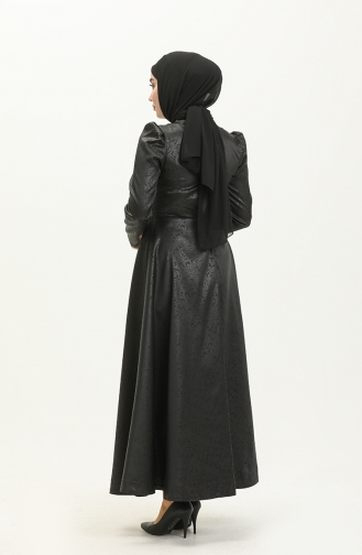 Schwarz Hijab-Abendkleider 13669