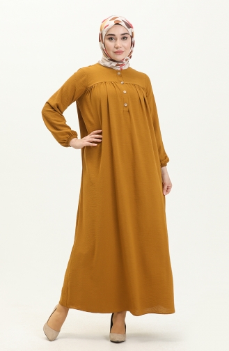 Tan Hijab Dress 5011BGM.TAB
