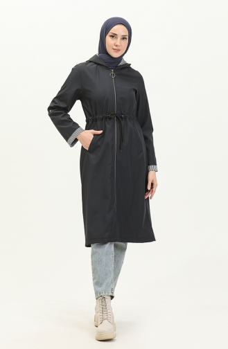 Trench Coat Bleu Marine 9001-05