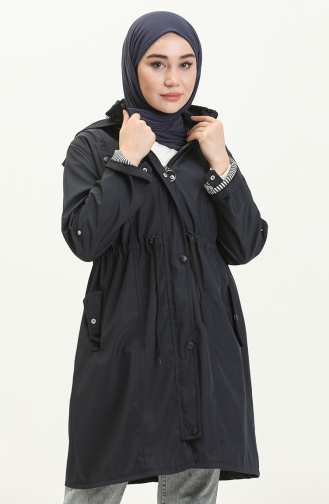 Trench Coat Bleu Marine 9004-03