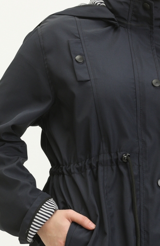 Navy Blue Trench Coats Models 9004-03