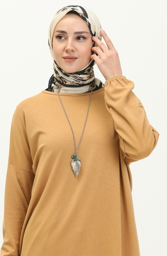 Necklace Bat Sleeve Tunic 1634-01 Mustard 1634-01