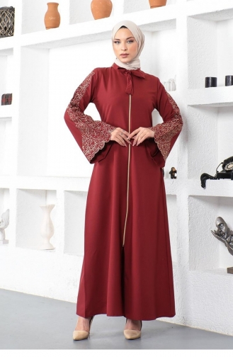 Claret Red Abaya 0002SGS.BRD