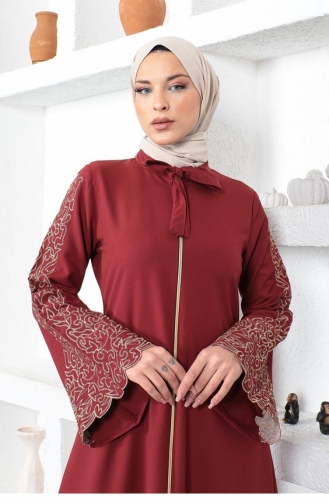Claret Red Abaya 0002SGS.BRD