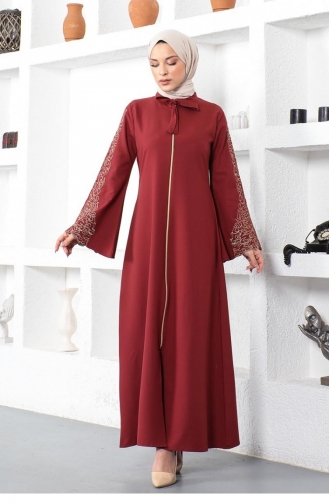 Claret Red Abaya 0002SGS.BRD