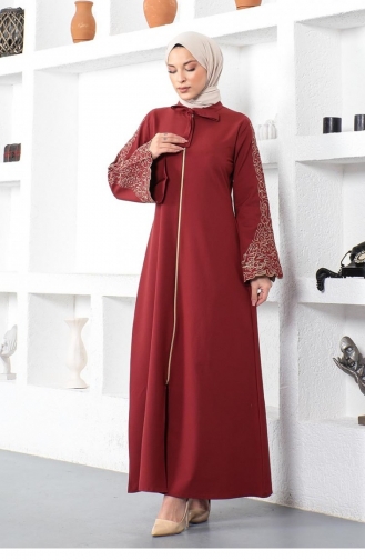 Claret Red Abaya 0002SGS.BRD