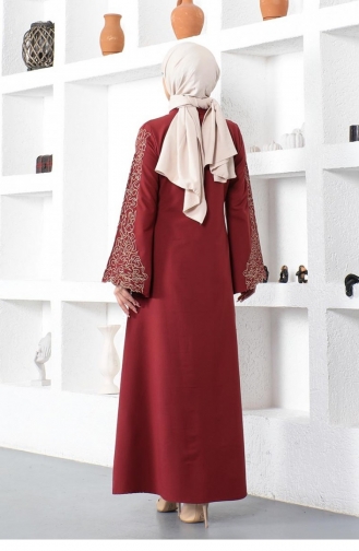 Claret Red Abaya 0002SGS.BRD