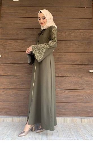 Khaki Abayas 0002SGS.HAK