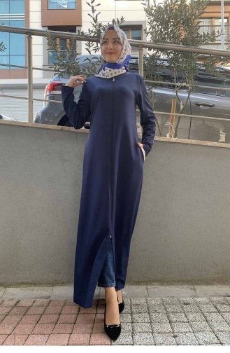 Navy Blue Abaya 0006SGS.LCV