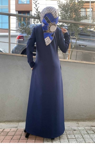 Navy Blue Abaya 0006SGS.LCV