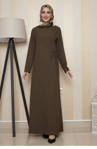 Khaki Abaya 0007SGS.HAK