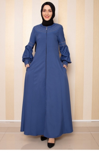 Indigo Abaya 0008SGS.ING