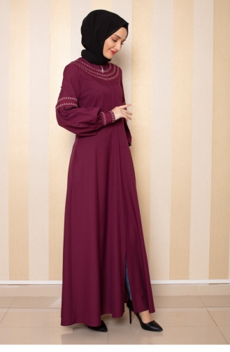 Plum Abaya 0008SGS.MRD