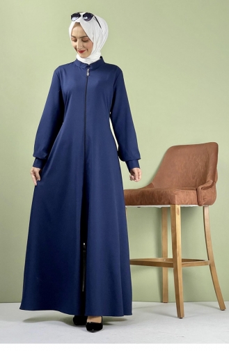 Navy Blue Abaya 0016SGS.LCV