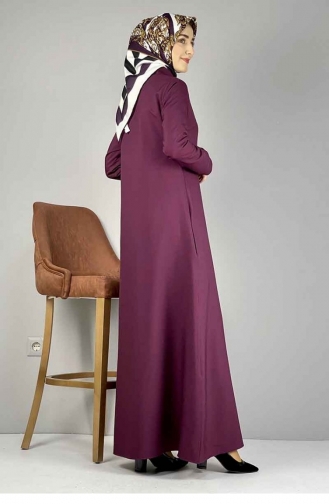 Bolero Görünümlü Ferace Mürdüm